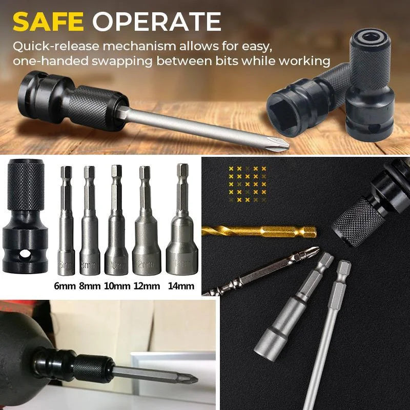 📢📢BUY 1 GET 1 FREE !! ⏰ 1/4" Hex Shank Socket Converter