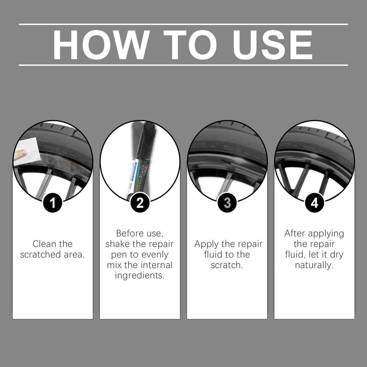 📢📢40% OFF !! ⏰ Magic Car Scratch Repair Pen – Fix Rim Scratches in Minutes – Permanent & No-Drip Formula 🛠️