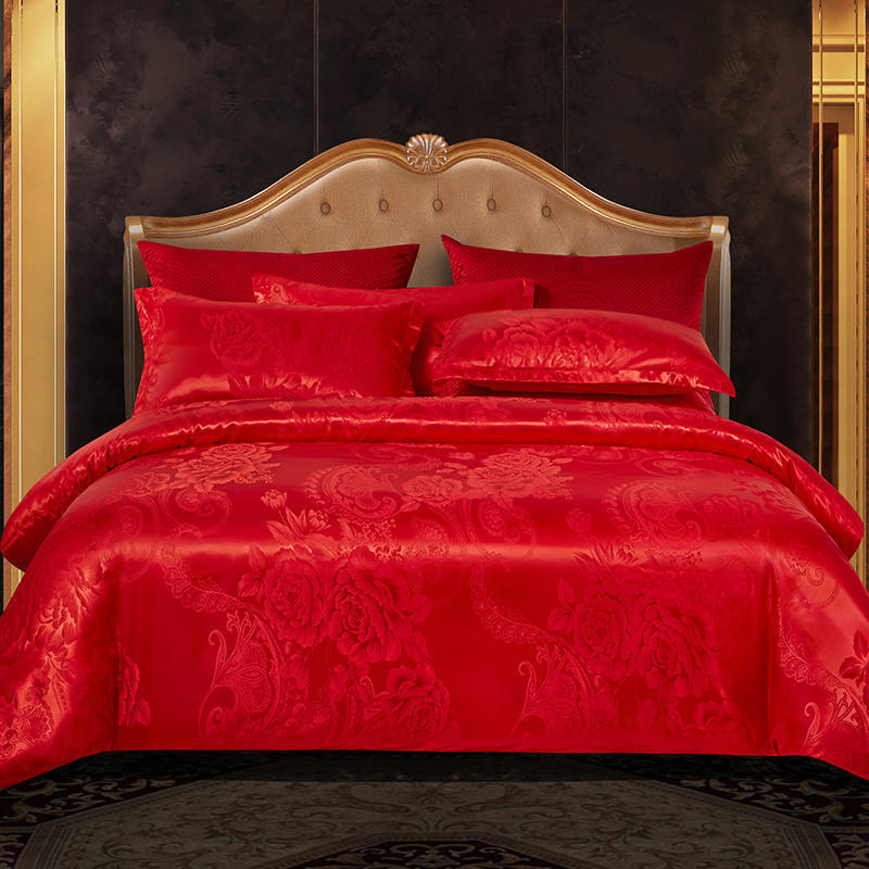 Luxury Satin Jacquard Bedding 4-piece-Set