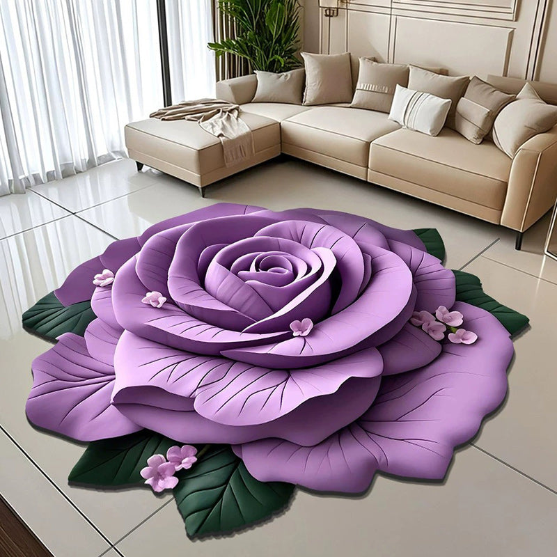 🏠2025 New Product🔥Floral Plush & Diatomaceous Earth Floor Mat