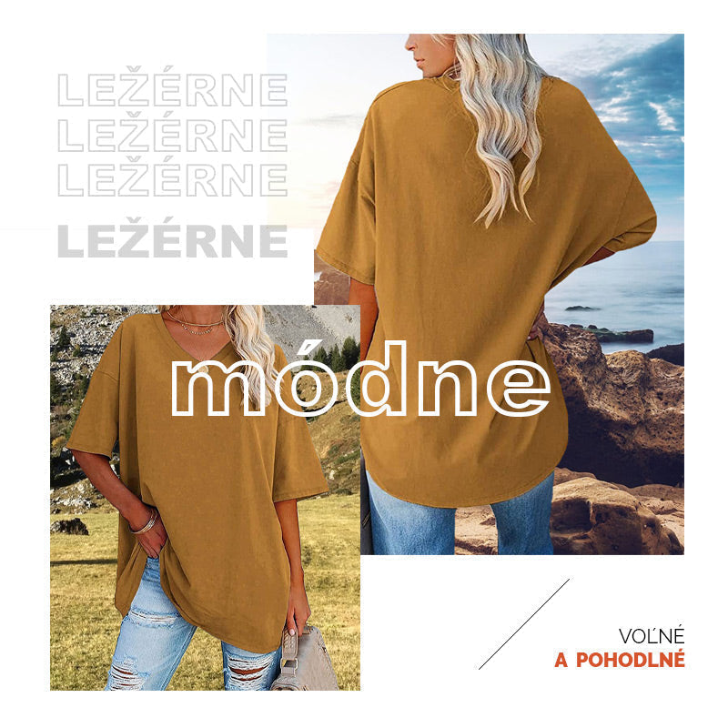 📢📢50% OFF !! ⏰Women's Casual Loose V-neck T-shirt