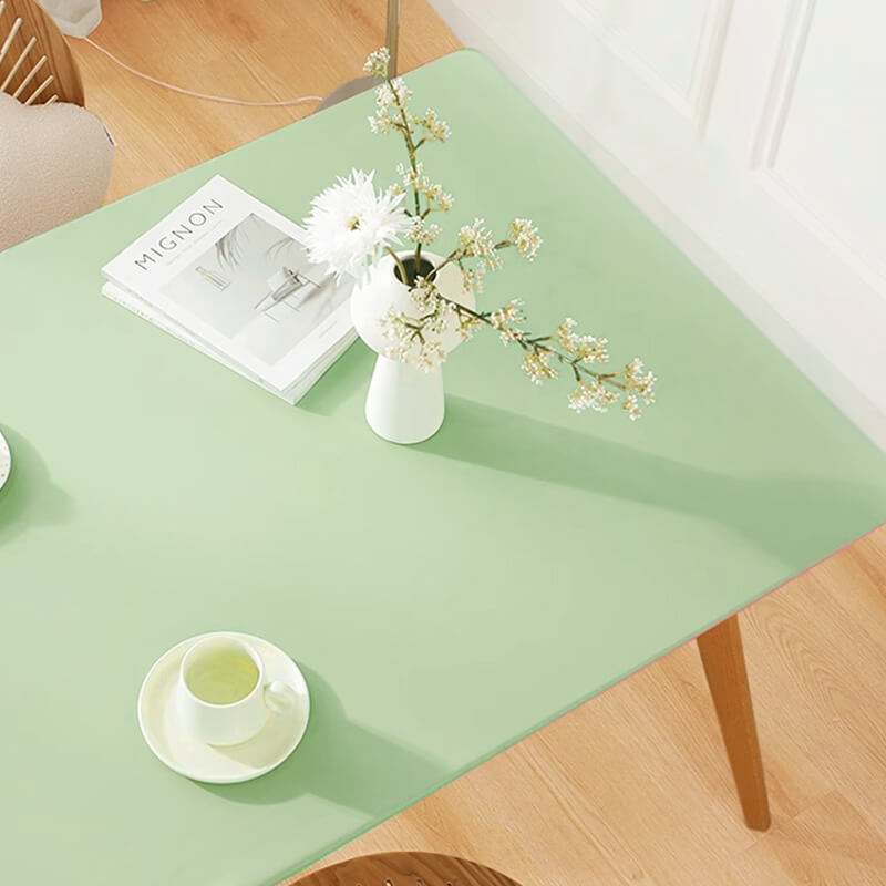 Minimalist Style Waterproof & Oil-proof All-inclusive PU Leather Elastic Tablecloth
