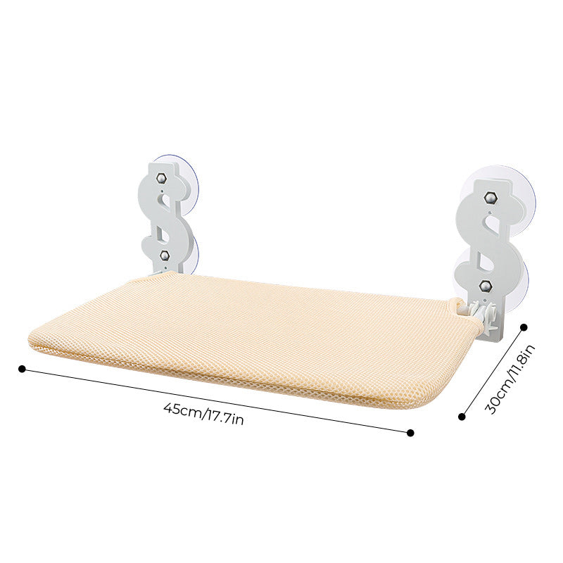 Foldable Balcony Cat Hammock Cat Utensils Powerful Suction Cup Cat Hanging Window Hammock Fat Cat Cat Nest