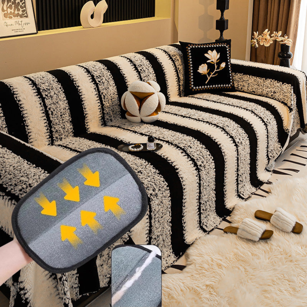 🎁2026 Collection Presale🔥Soft Plush Non-Slip Couch Cover💖