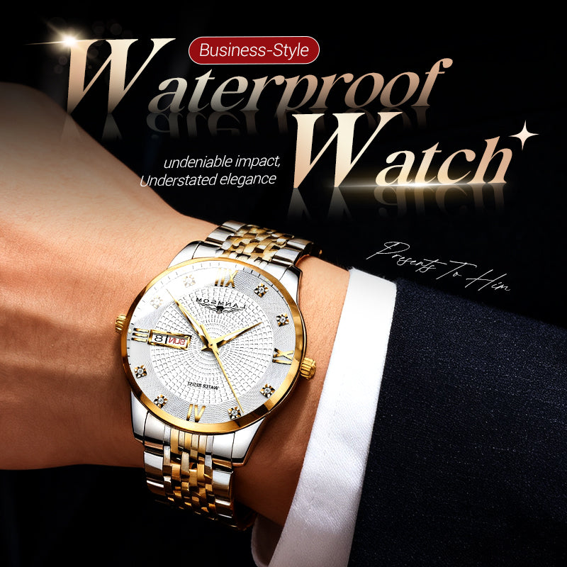 🎄Christmas Sale 60% OFF🔥Men's Stainless Steel Waterproof Business Watch