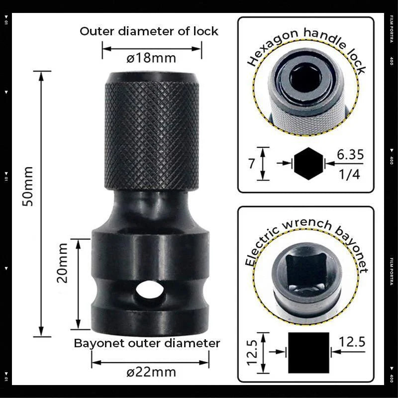 📢📢BUY 1 GET 1 FREE !! ⏰ 1/4" Hex Shank Socket Converter