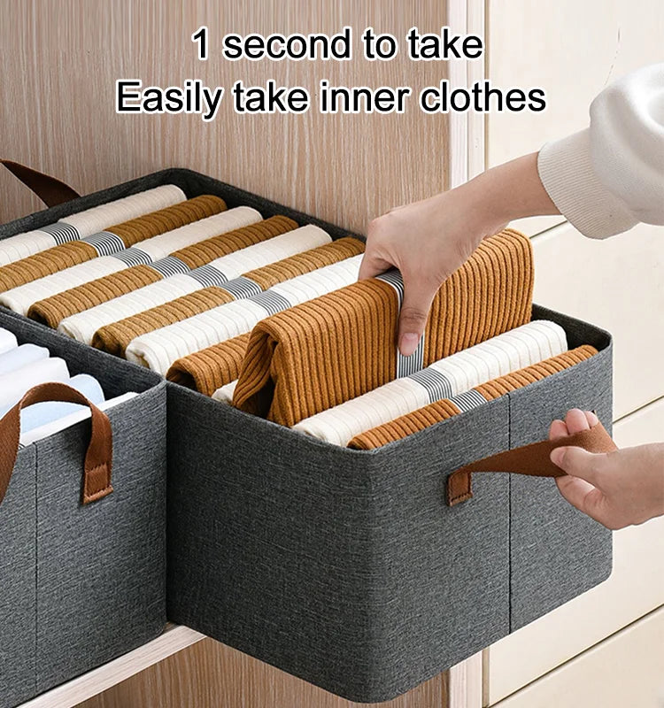 Tidying Magic Foldable Closet Storage Box [Galvanized thickened steel frame]