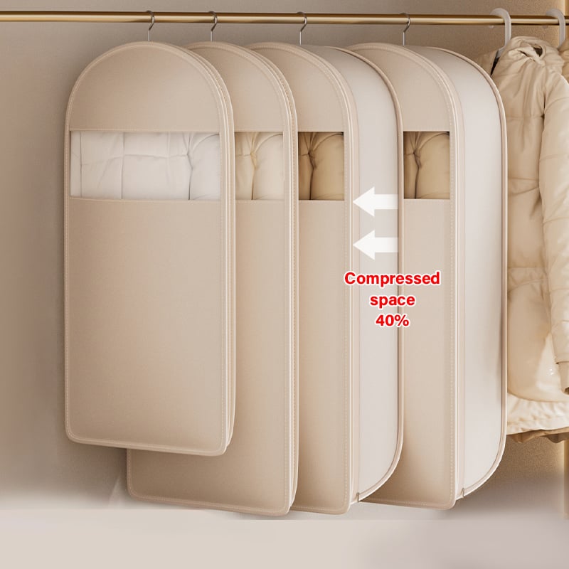 🧥 50% OFF NOW! 🧳 Space Saving Hanging Garment Bag with Self-Compression Zipper – Wrinkle-Free, Dust-Proof & Travel Essential ✈️