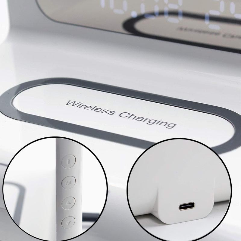 Alarm Clock With Wireless Charging