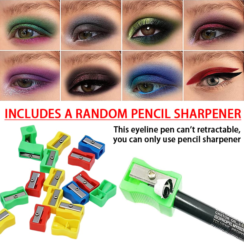⏳Time-Limited Special⏰14-Pack Waterproof Colored Gel Eyeliner Pencil – Metallic & Shimmer Finishes, Smudge-Proof