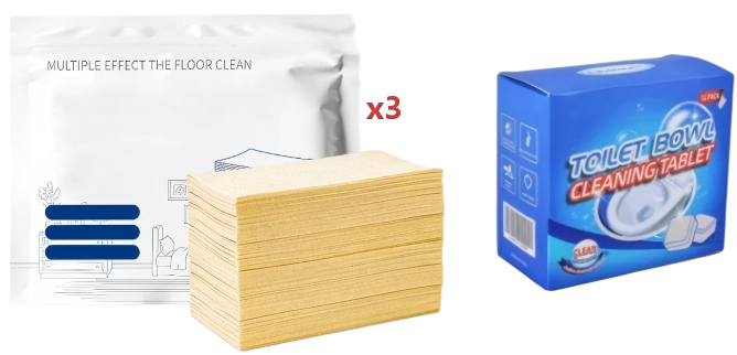 📢📢55% OFF !! ⏰Water-Soluble Floor Cleaning Sheets