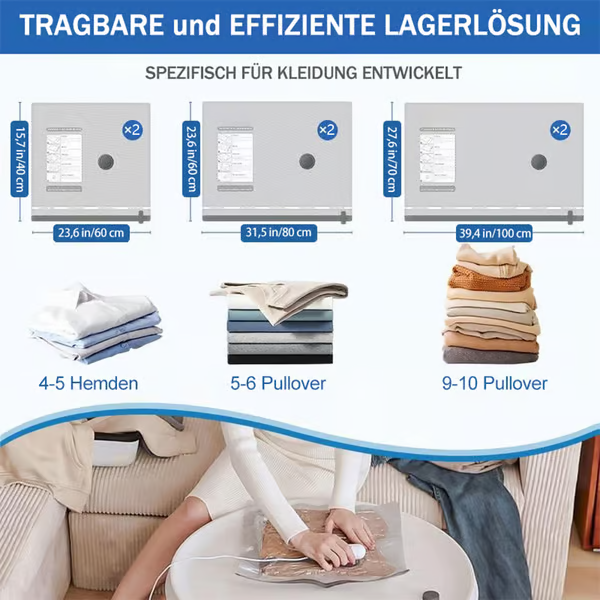 🎁 Hot Sale 50% OFF 🔥6-Pack USB Electric Vacuum Compression Bags – Save Space, Travel Light!