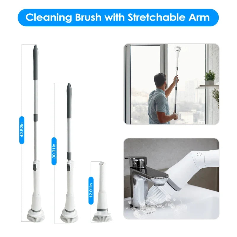 Electric Spin Scrubber – Cordless Rechargeable Cleaning Brush