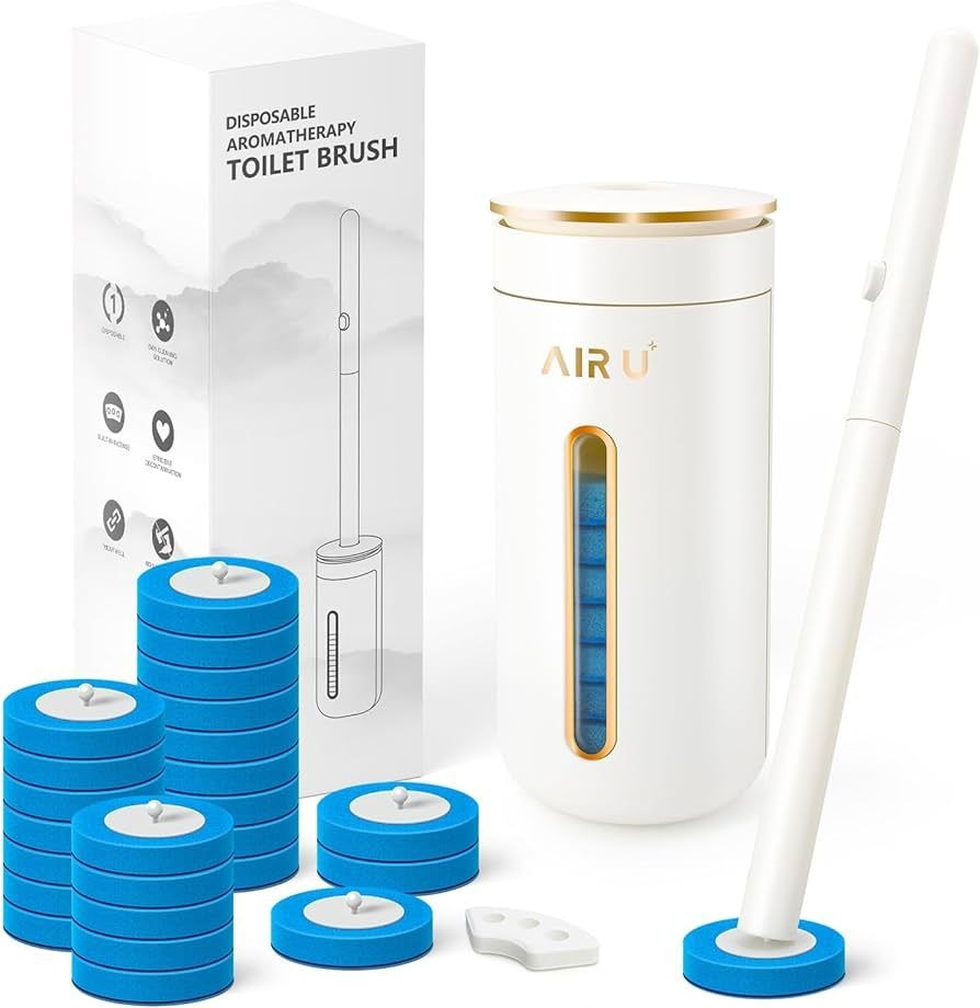 Disposable Toilet Brush Wall-mounted Toilet Cleaner Replacement Head Cleaning Tool Toilet Brush WC Kit Bathroom Accessories