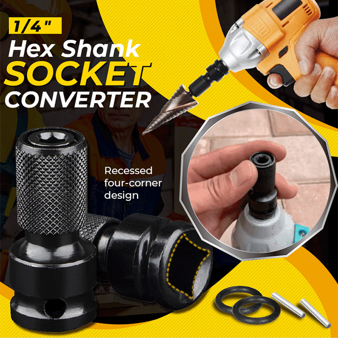 📢📢BUY 1 GET 1 FREE !! ⏰ 1/4" Hex Shank Socket Converter