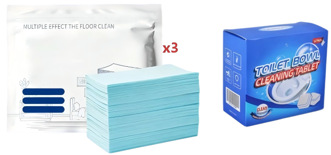 📢📢55% OFF !! ⏰Water-Soluble Floor Cleaning Sheets