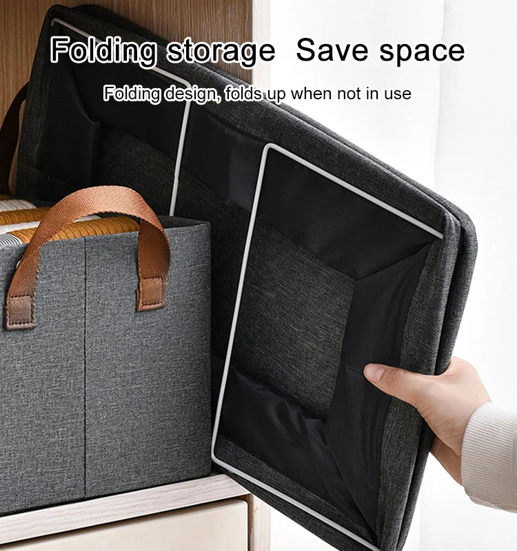 Tidying Magic Foldable Closet Storage Box [Galvanized thickened steel frame]