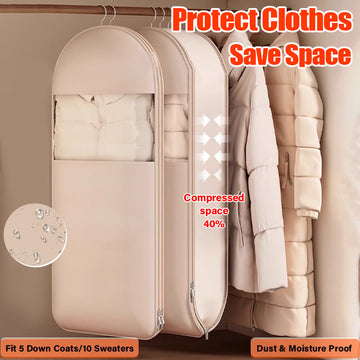 🧥 50% OFF NOW! 🧳 Space Saving Hanging Garment Bag with Self-Compression Zipper – Wrinkle-Free, Dust-Proof & Travel Essential ✈️