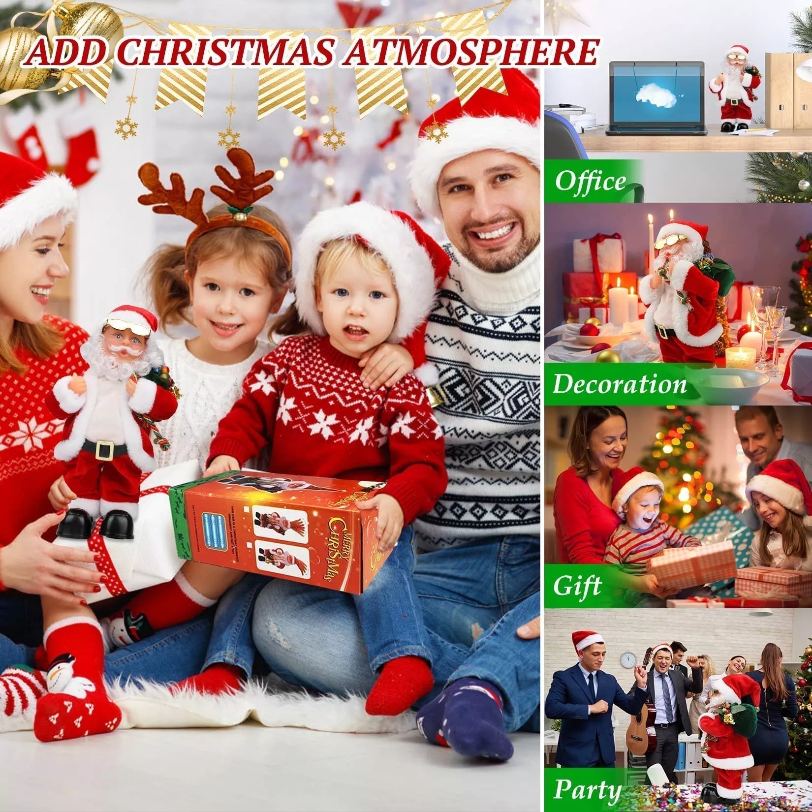 🎄Christmas Sale 50% OFF🔥Electric Dancing Music Santa Claus
