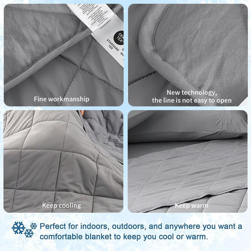 📢📢40% OFF !! ⏰Breathable Printed Washable Summer Cooling Comforter💤