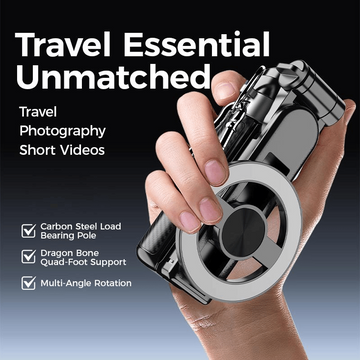 🏆 Hot sale 50% OFF✨4-in-1 Multifunctional magnetic selfie stick with 360° rotation