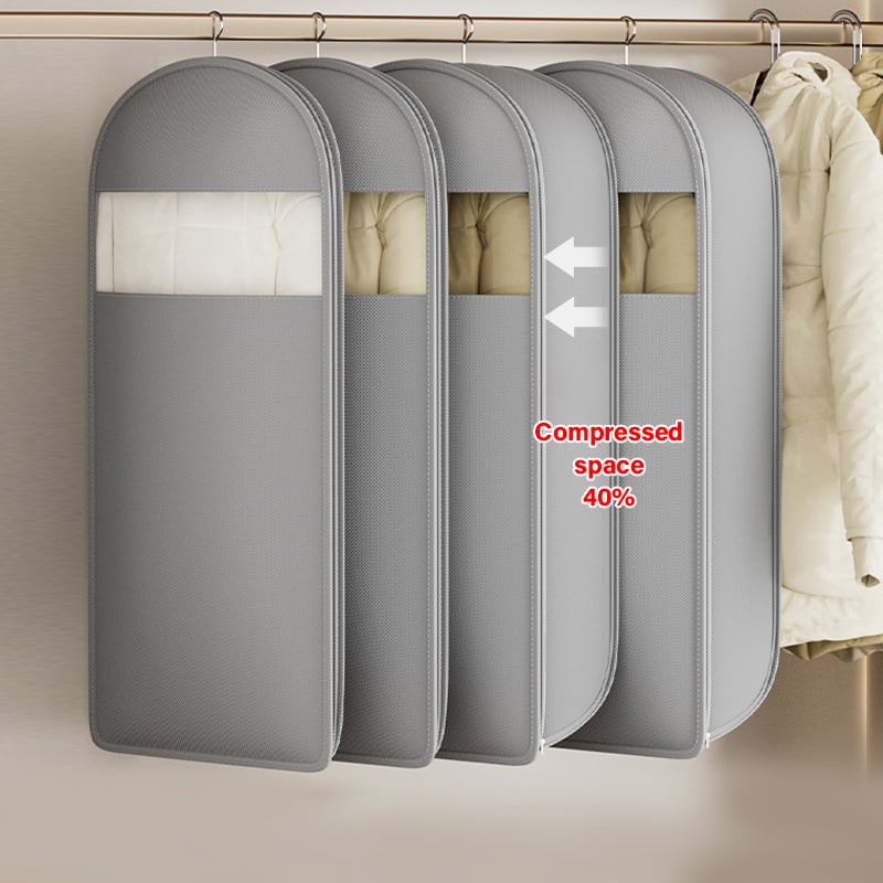 🧥 50% OFF NOW! 🧳 Space Saving Hanging Garment Bag with Self-Compression Zipper – Wrinkle-Free, Dust-Proof & Travel Essential ✈️