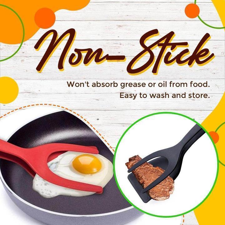 📢📢30% OFF !! ⏰2 In 1 Grip Flip Tongs