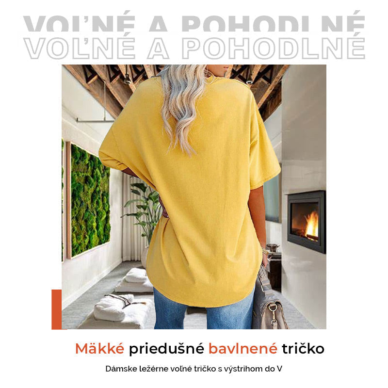 📢📢50% OFF !! ⏰Women's Casual Loose V-neck T-shirt