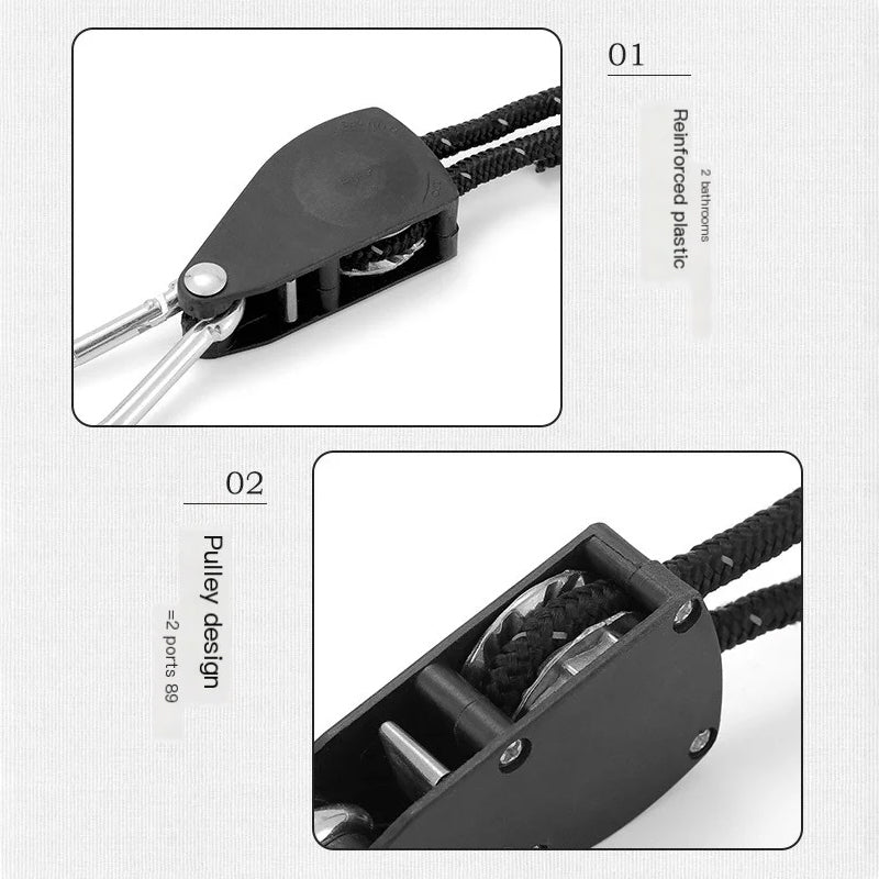 🔥Portable Adjustable Fix Camping Rope🌳
