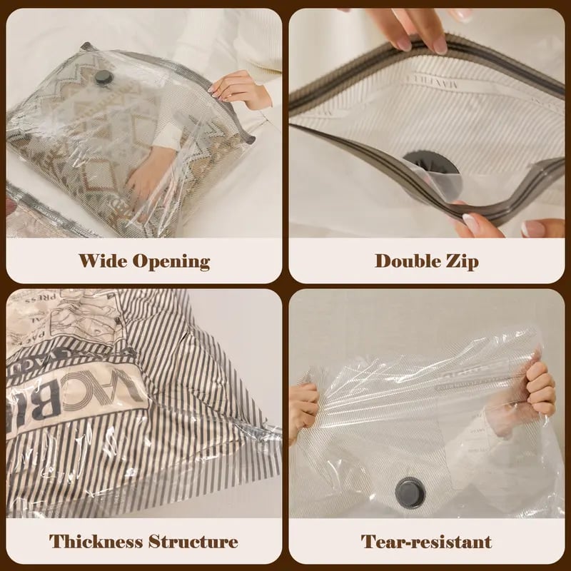 🔥NEW YEAR SALE - 50% OFF✨Cordless Travel Vacuum Storage Compression Bag Set