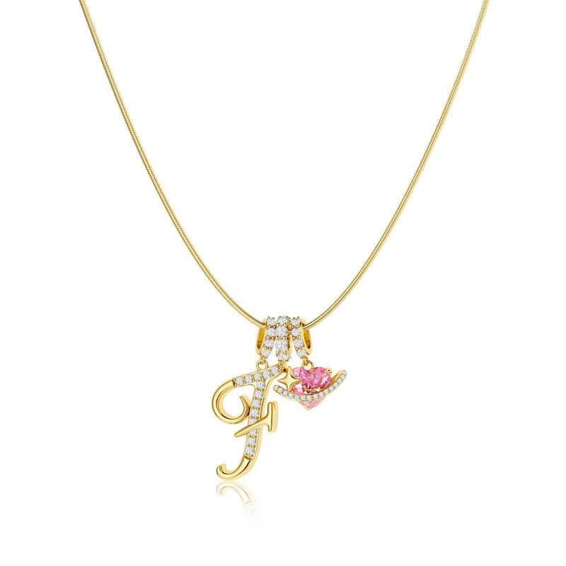 💖Last Day Huge Discount✨3-Layering Initial A-Z Letter Pendant Necklaces🎀