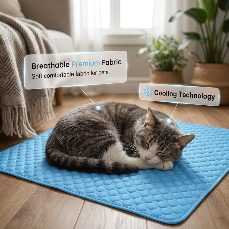 Pet Ice Mats Summer Cat Dog Sofa Nest Bed Cooling Sleeping Pad for Small Dogs Pets Durable Sofa Cooling Pad Blanket . Free Delivery!