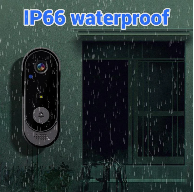 📢📢60%  OFF !! ⏰Wireless doorbell camera: 1080P, 170° angle, 4.3-inch screen, IPX65 outdoor waterproof, night vision