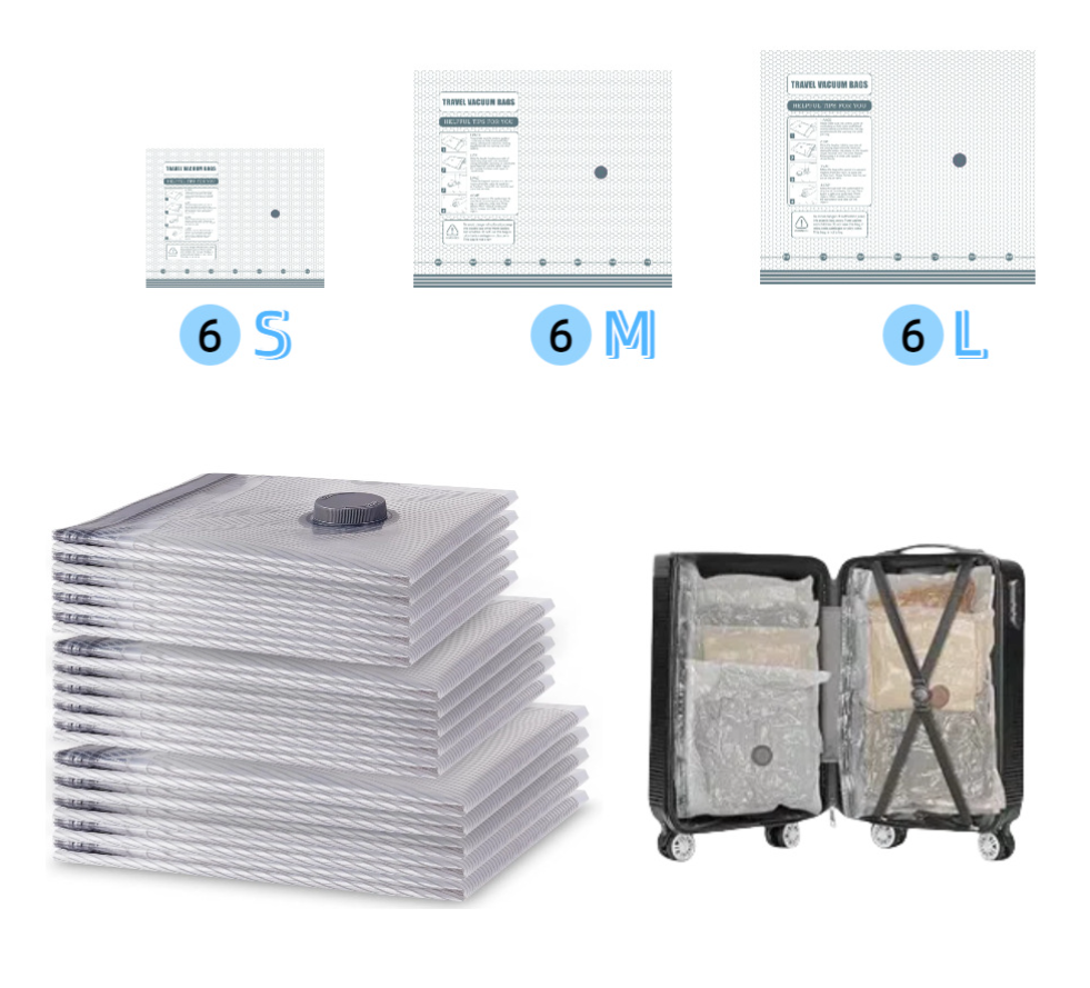 🔥NEW YEAR SALE - 50% OFF✨Cordless Travel Vacuum Storage Compression Bag Set
