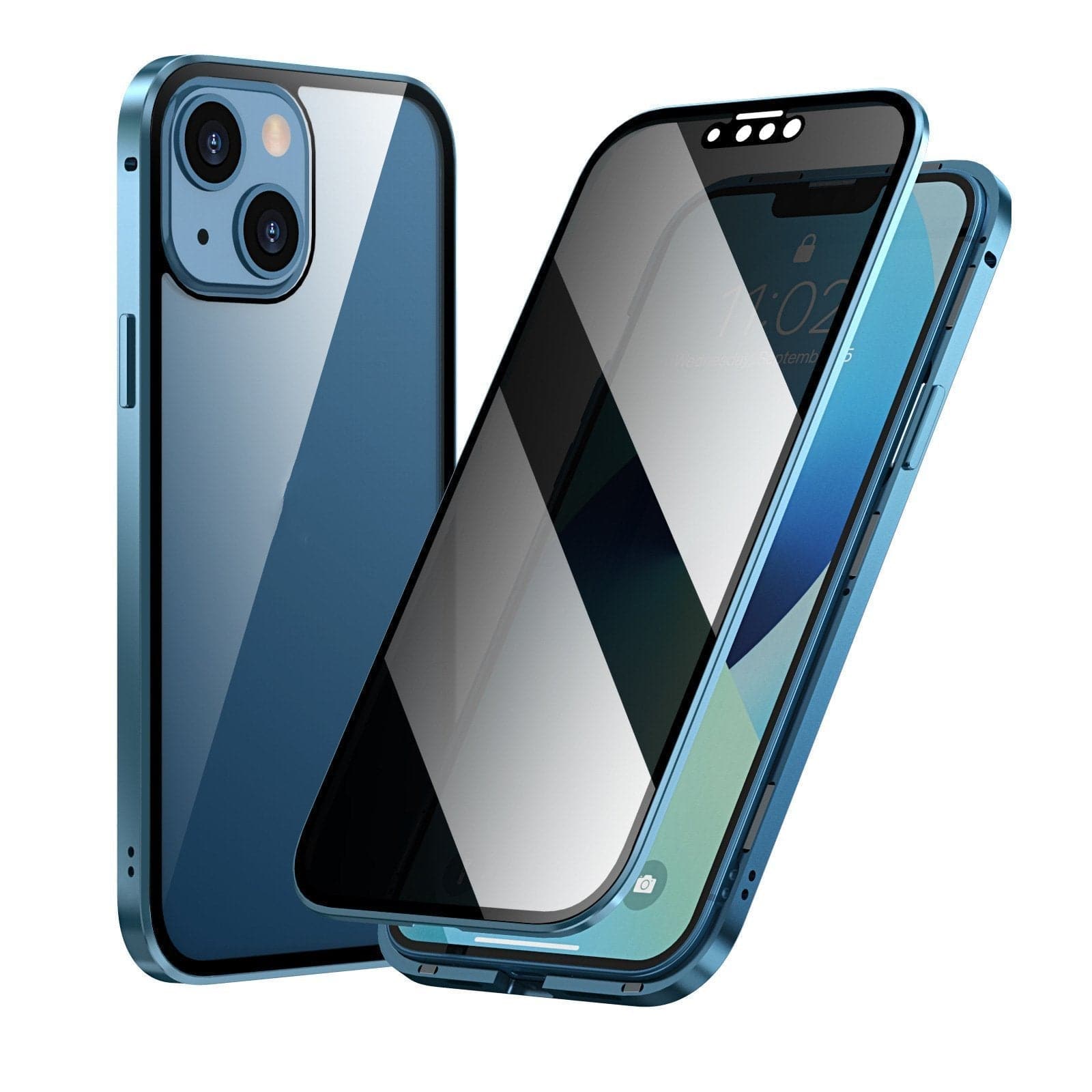 🎁Hot Sale 50% OFF⏳Magnetic iPhone case with privacy glass and metal