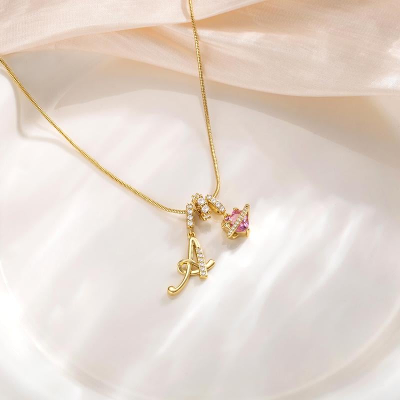 💖Last Day Huge Discount✨3-Layering Initial A-Z Letter Pendant Necklaces🎀
