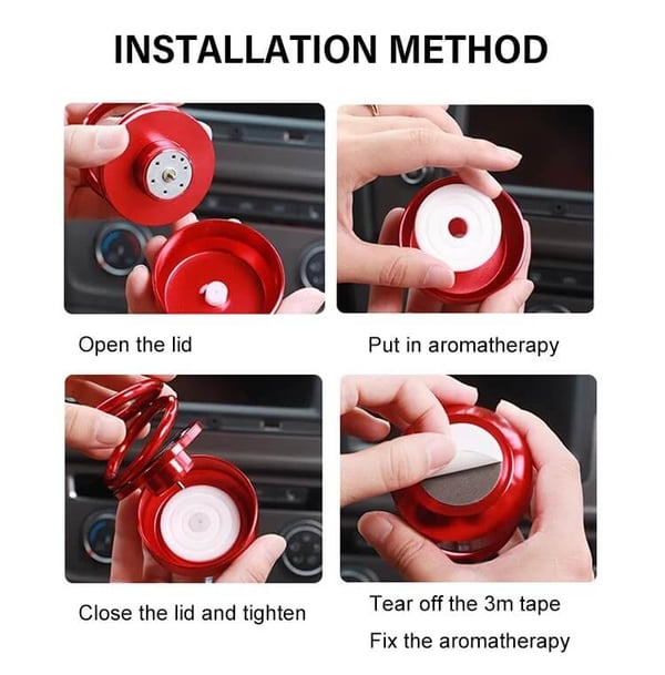 📢📢40% OFF !! ⏰Solar Rotating Double Ring Suspension Car Aromatherapy Ornament