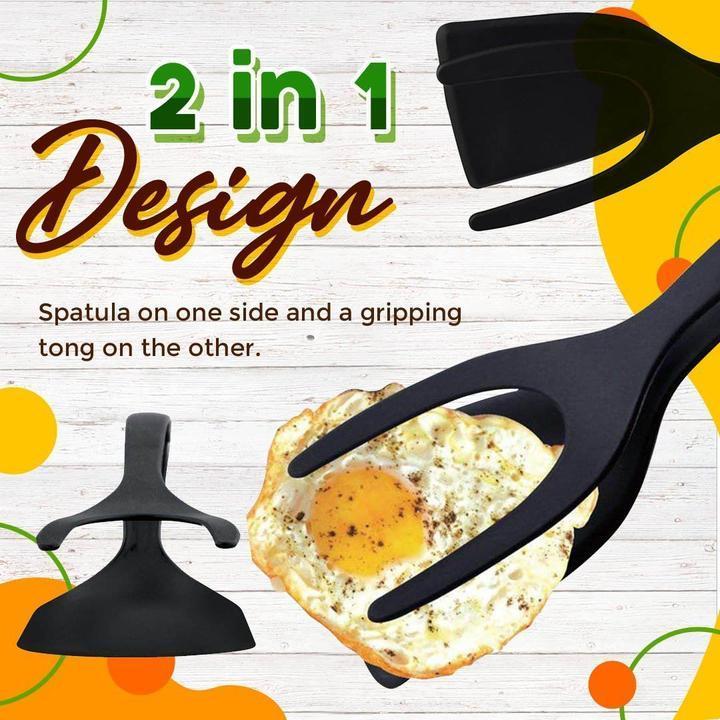 📢📢30% OFF !! ⏰2 In 1 Grip Flip Tongs