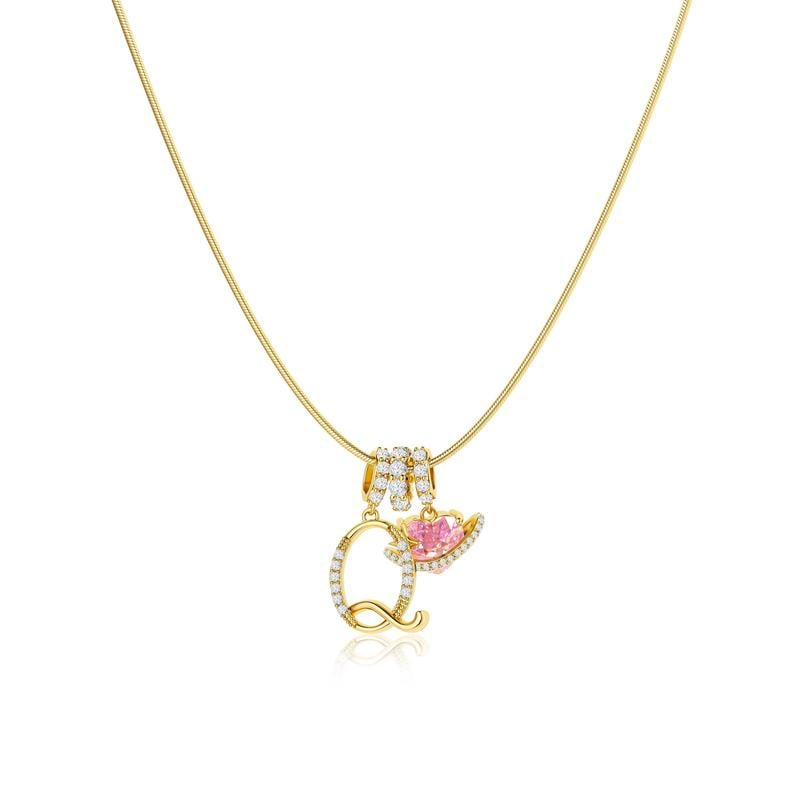 💖Last Day Huge Discount✨3-Layering Initial A-Z Letter Pendant Necklaces🎀