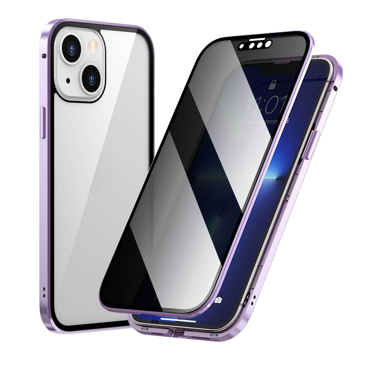 🎁Hot Sale 50% OFF⏳Magnetic iPhone case with privacy glass and metal