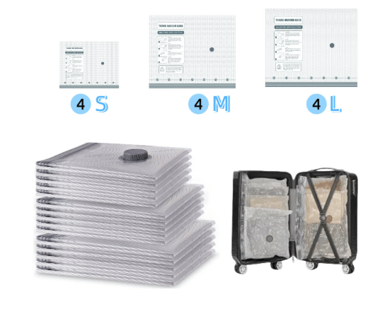 🔥NEW YEAR SALE - 50% OFF✨Cordless Travel Vacuum Storage Compression Bag Set