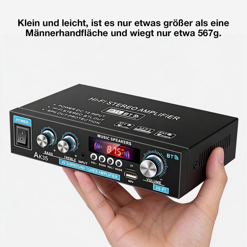 📢📢30% OFF !! ⏰AK35 Stereo Amplifier Home Audio Bluetooth 5.0 Max