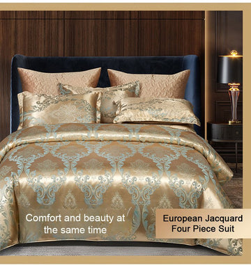 Luxury Satin Jacquard Bedding 4-piece-Set