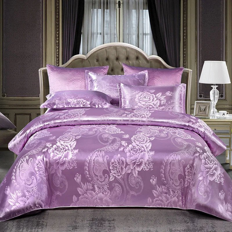 Luxury Satin Jacquard Bedding 4-piece-Set