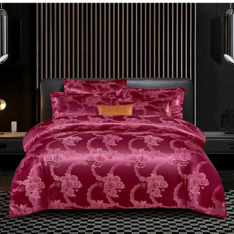 Luxury Satin Jacquard Bedding 4-piece-Set
