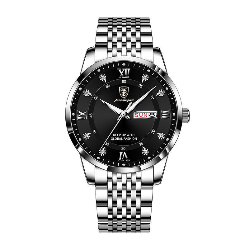 Men's Waterproof Luminous Calendar Quartz Watch