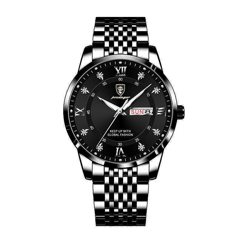 Men's Waterproof Luminous Calendar Quartz Watch