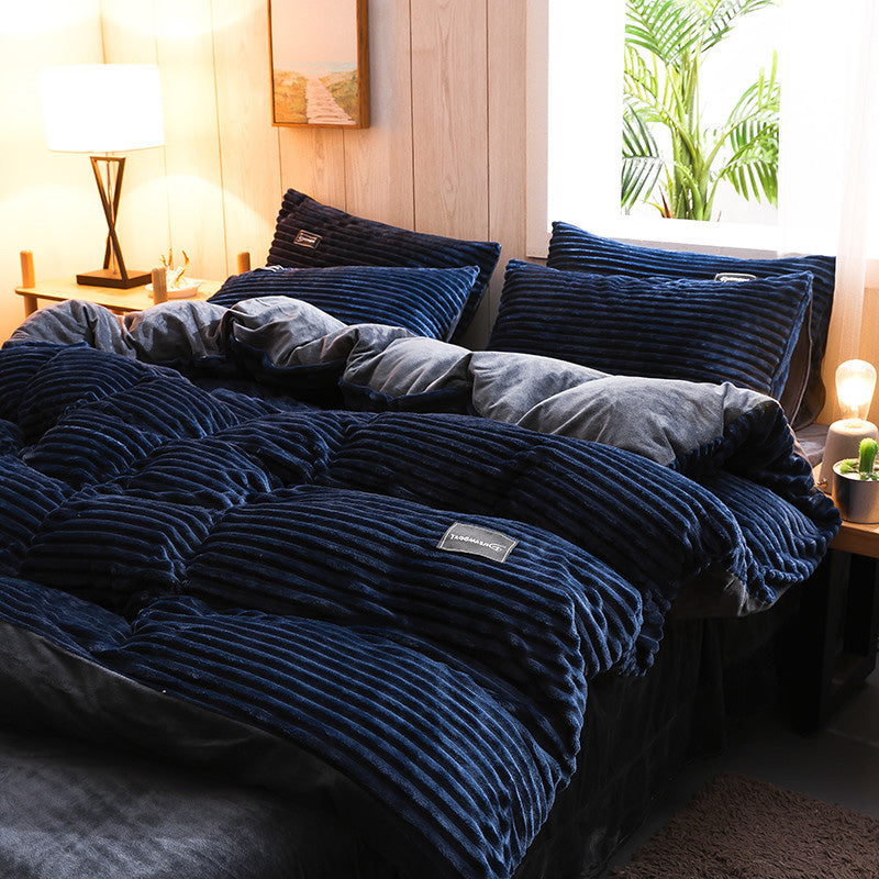 🔥Hot Sale🔥 Luxury Soft Solid Color Bedding 4-pices-Set