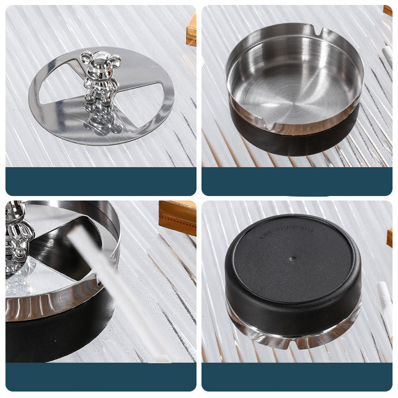 Stainless Steel Rotating Ashtray