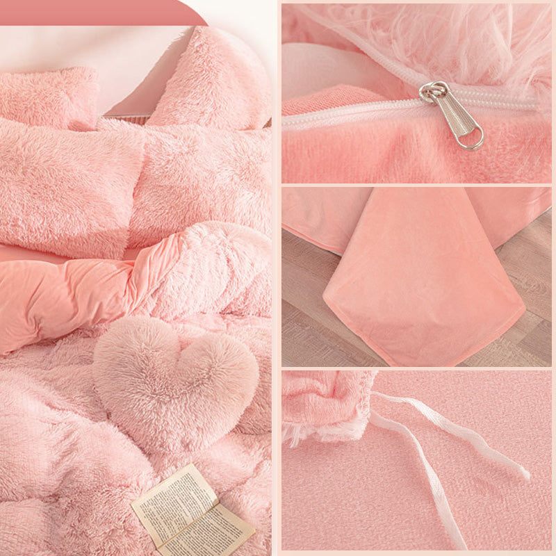 Winter Warm Plush Bedding 4-Piece Set
